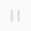 Pave Link Drop - Gold Earrings