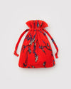 Pleated Baggu- Red Snapdragon