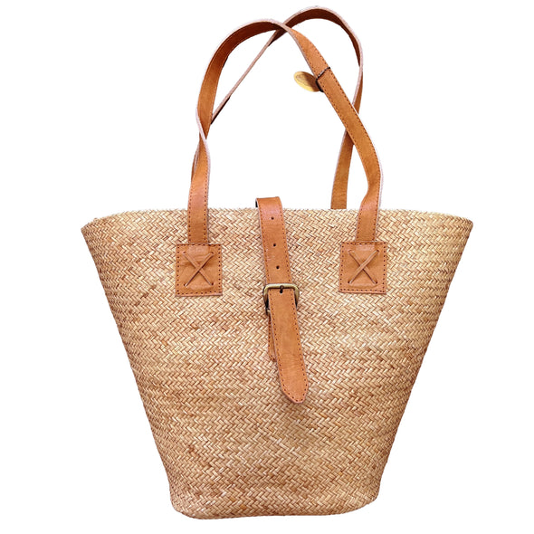 Rattan Beach Basket Tote Bag
