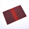 Leather Passport Cover- Red