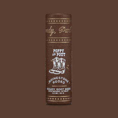 Poppy & Pout Lip Balm- Rowdy Rootbeer