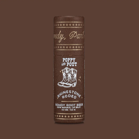 Poppy & Pout Lip Balm- Rowdy Rootbeer