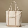 Large Canvas Tote Shoulder Bag- Sand