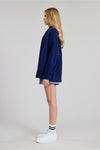 Hand Stitched Sardines Cardigan- Navy/Blue