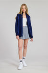 Hand Stitched Sardines Cardigan- Navy/Blue