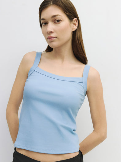 The Shay Tank Top- Light Blue