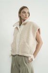 Sherpa Vest- Cream