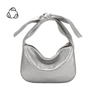 Marni Recycled Vegan Crossbody Bag- Silver