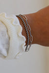 Antique Silver Cecilia Chain Bracelet