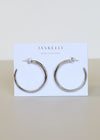 Everyday Silver Hoop Earrings- Large