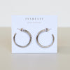 Everyday Silver Hoop Earrings- Medium