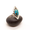 Sterling Silver Turquoise Point Ring
