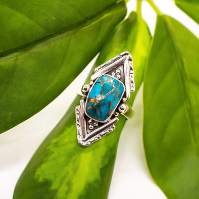 Sterling Silver Turquoise Point Ring