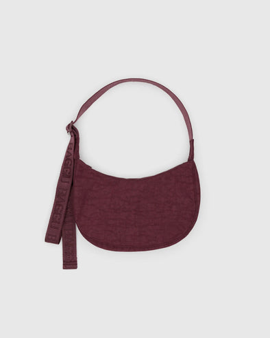 Baggu Small Nylon Crescent Bag- Mahogany
