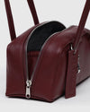 Baggu Small Recycled Leather Bowler Bag- Mahogany