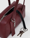Baggu Small Recycled Leather Bowler Bag- Mahogany