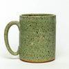 Big Smile Hand-Thrown Ceramic 14 oz Mug- Green