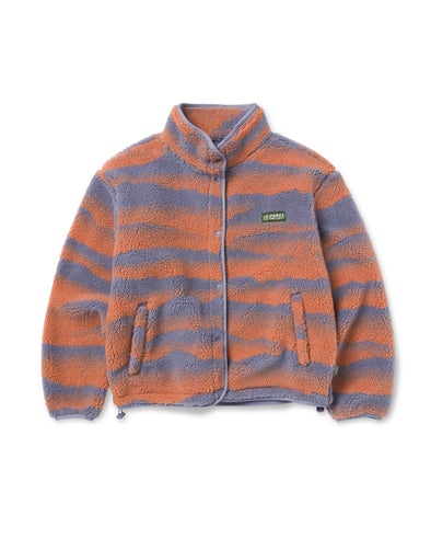 Smoky Mountain Haze High Pile Fleece- Coral/Lavender