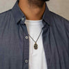 Men's Sterling & Bronze Snake Necklace