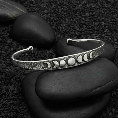 Sterling SIlver Moon Phase Cuff