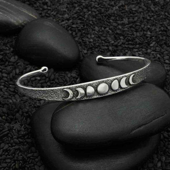 Sterling SIlver Moon Phase Cuff