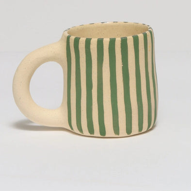 Striped Mug- Green