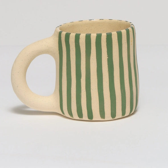 Striped Mug- Green