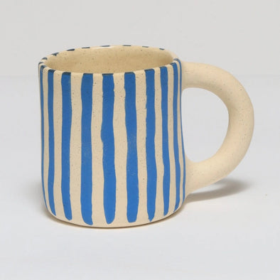 Striped Mug- Blue