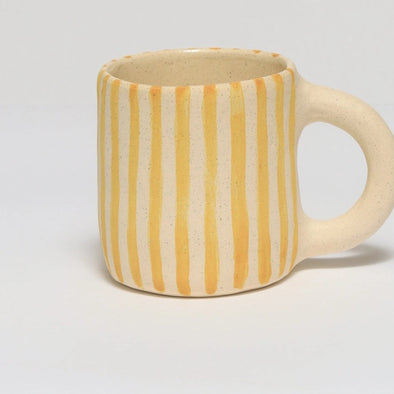 Striped Mug- Yellow