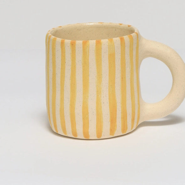 Striped Mug- Yellow