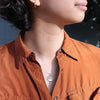 Sterling Silver Sun & Wave Necklace
