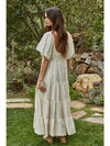 Down South Tiered Maxi Dress- Cream