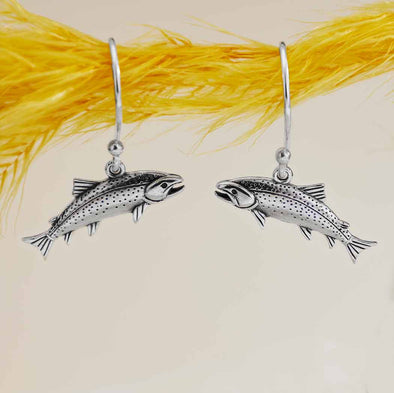 Sterling Trout Earrings