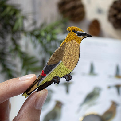 Bird Collective Patch- Cedar Waxwing