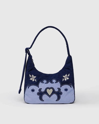 Baggu Mini Nylon Shoulder Bag- Western Applique
