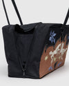 Baggu Medium Nylon Bowler Bag- Western Applique