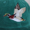 Wood Duck Cord Hat- Teal