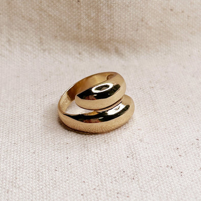 18k Gold Filled Wrap Ring