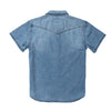 The Wyatt Pearl Button S/S Shirt- Denim