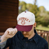 Yippee Ki Yay Hat- Ivory/Maroon