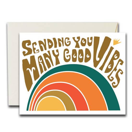 Many Good Vibes Greeting Card