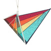 Triangle Suncatcher Stained Glass- Modern Brights