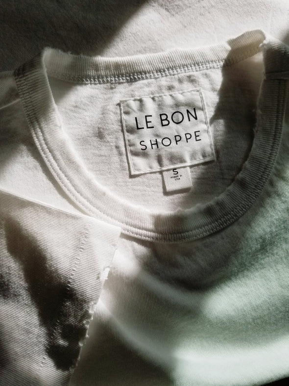 Le Bon Organic Vintage Boy Tee- White