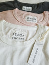 Le Bon Organic Vintage Boy Tee- White