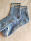 Le Bon Girlfriend Socks- Parisian Blue