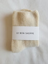 Le Bon Cloud Socks- Ecru