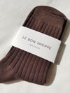Le Bon Her Socks- Coffee