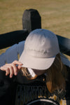 Mom's Tonal Script Embroidered Dad Hat- Stone