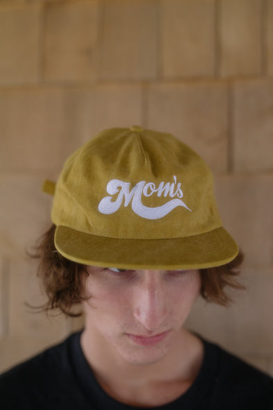 Mom's Bubble Logo Washed Cotton 5 Panel Hat- Sun