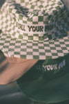 Call Your Mom Checkerboard Hat- Cactus